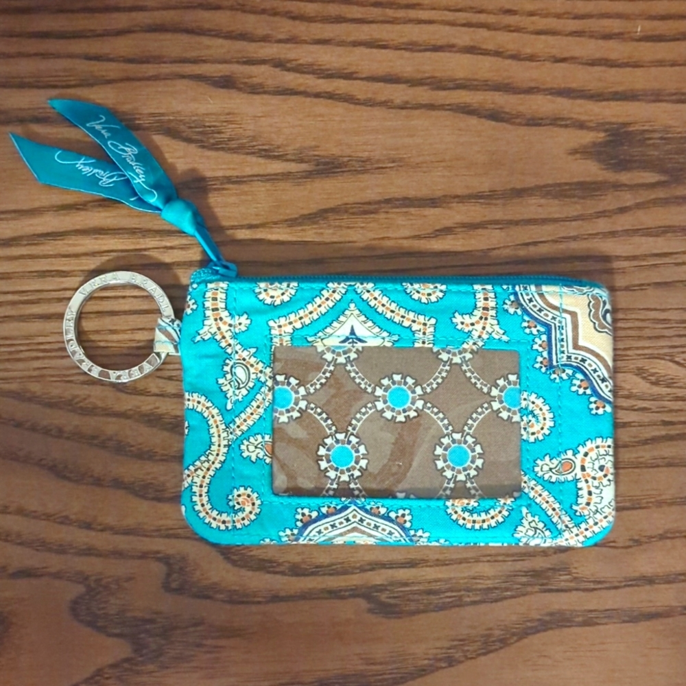 Vera Bradley Total Turquoise ID Wallet